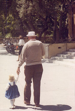 Ed and his granddaughter, Laura 1986